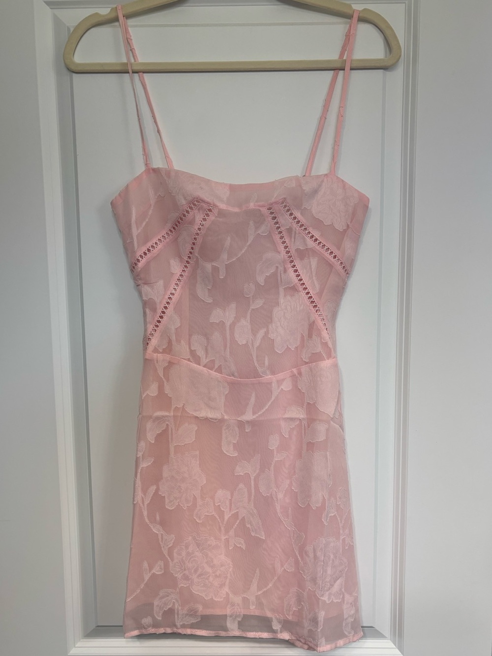 White Fox Baby Pink Desire Mini Dress